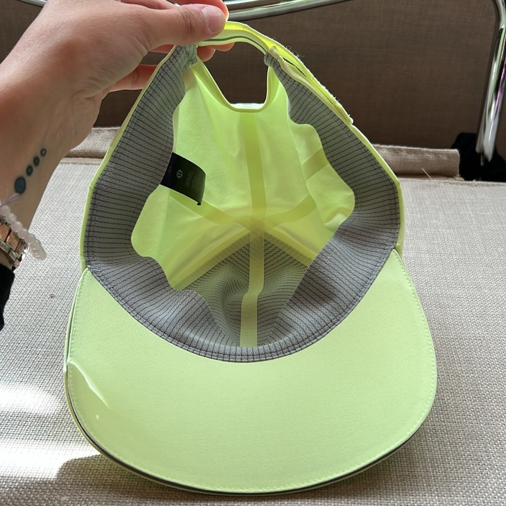lululemon athletica women’s Neon Yellow Cap - Picture 3 of 4